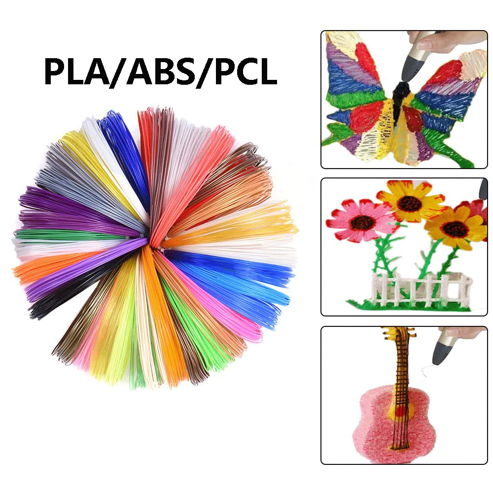 

SUNLU 1.75mm 3D Pen Filament Refills PLA ABS Testing Filaments 5m/10m Color Children Scribble Tools Tolerance +/-0.02mm