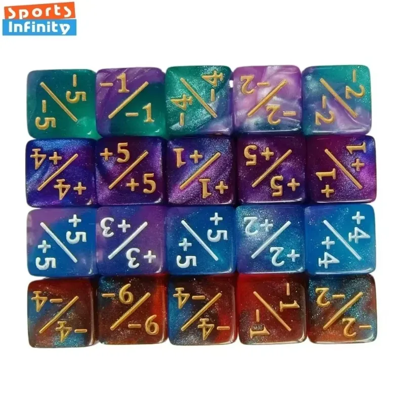 10pcs/set 16mm 6 Sided Symbol Dices Counter Token for Card Gaming Accessory Children Toys