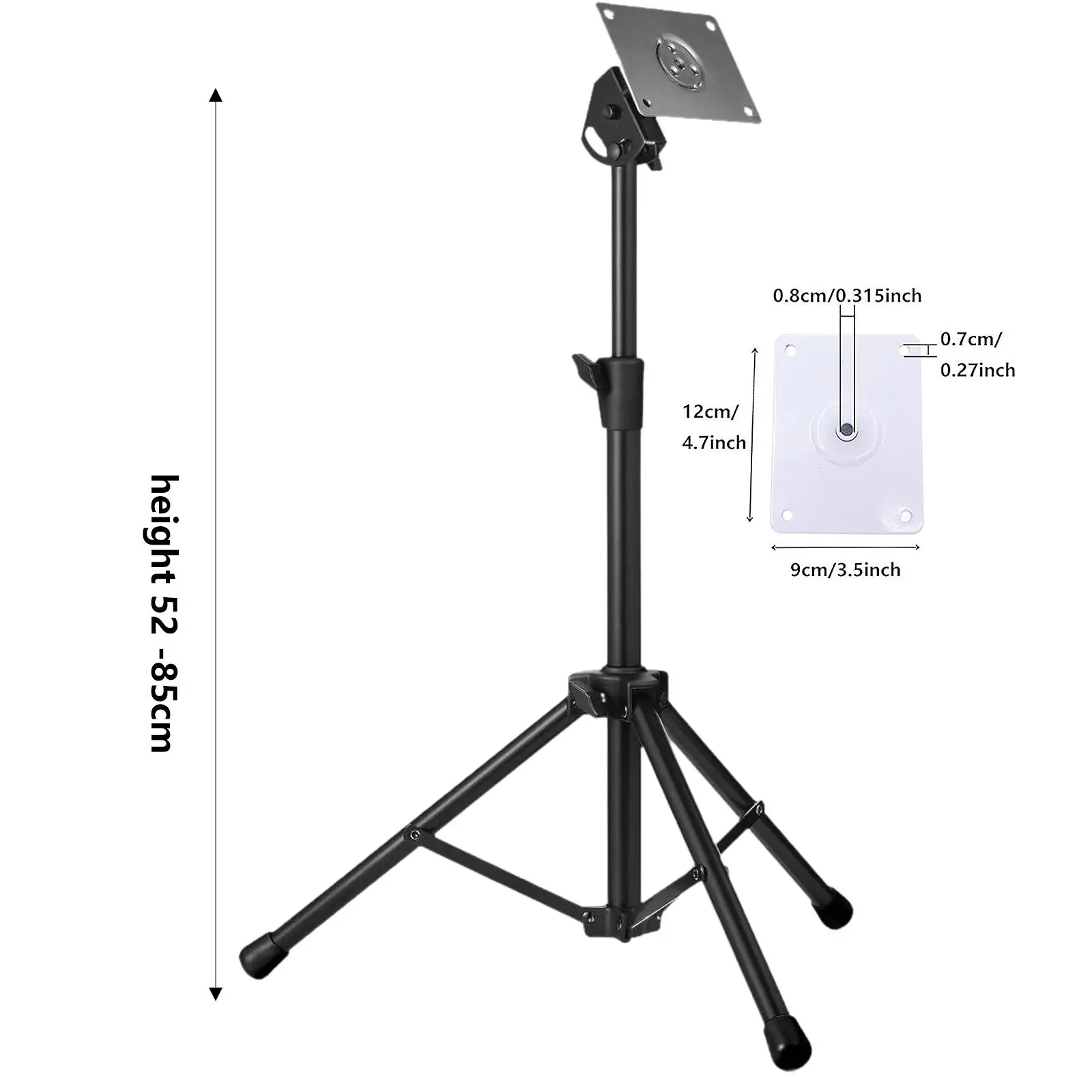 LEKATO Elektronischer Drum Pad Stand - Faltbarer Montageständer Mit Platte