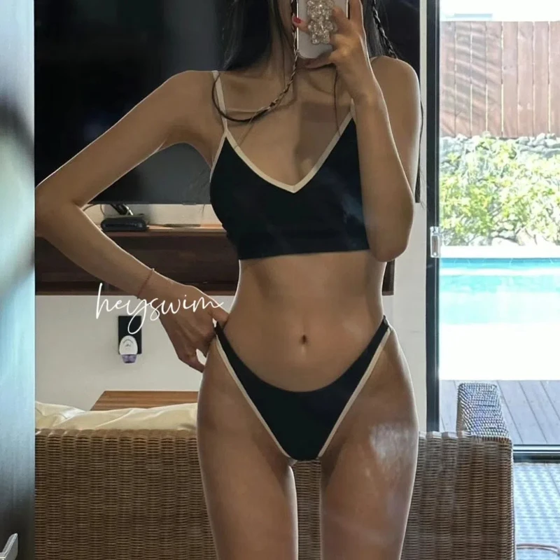 Split Swimsuit Female Sexy Bikini Vacation Photo Swimsuit