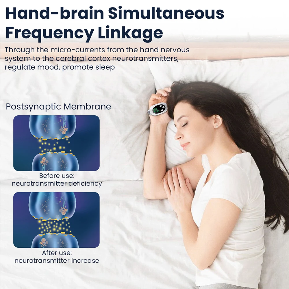 Deep Sleep Hand Massager Intelligent Sleep Device Insomnia Sleep Aid Handheld Sleeper Relaxation Stress Sleeping Massager