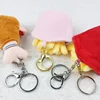 Stuffed Plush Doll Cartoon Five Styles Hot Dog French Fries Hamburger Food Keychain Blackpack Pendant Kawaii Souvenir Gift Kid 4