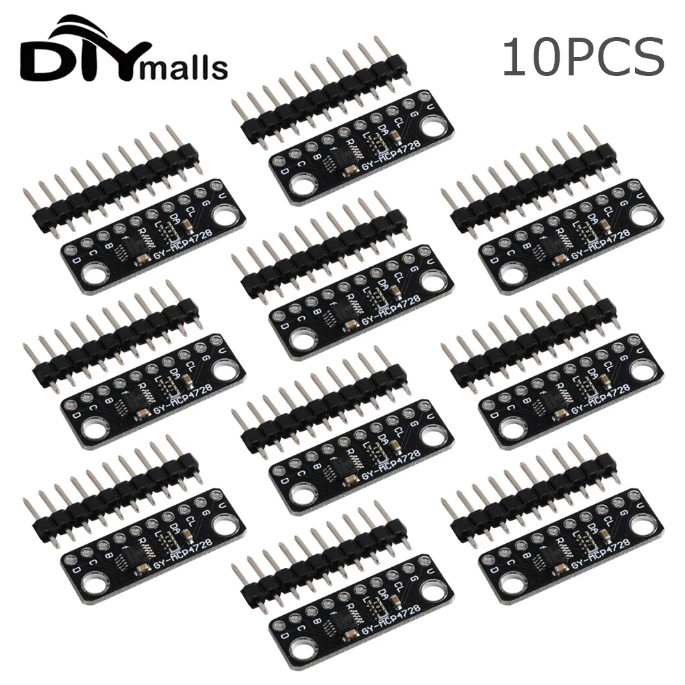5/10PCS MCP4728 12 Bit 12bits I2C Digital to Analog Converter DAC