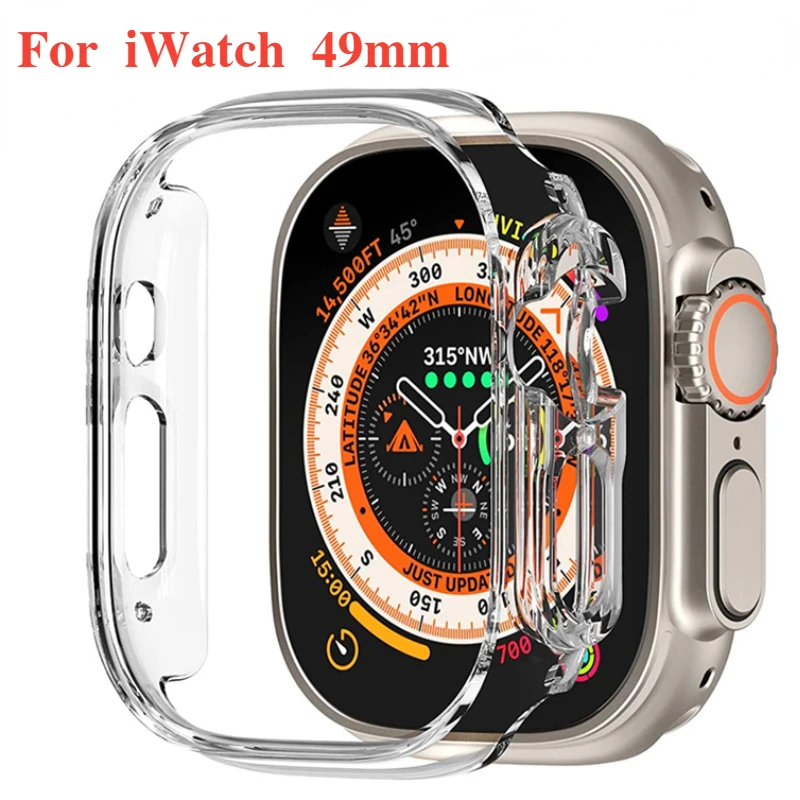 Custodia Morbida In Tpu Per Apple Watch Ultra 49Mm Smart Watch Custodia Protettiva Antigraffio Antigoccia Accessori Per Iwatch Ultra 2 49Mm
