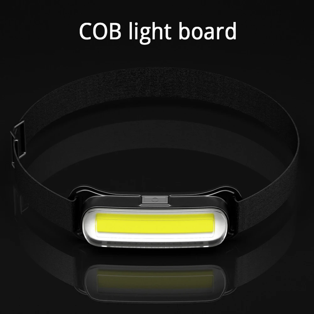 USB Rechargeable LED Headlamp 3 Modes Headlight Waterproof Head Light Adjustable Headband for Running Camping Emergency Outdoors