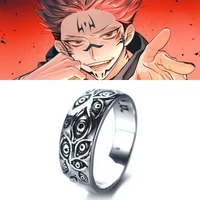 Anime Jujutsu Kaisen Rings Ryomen Sukuna Cosplay Black Dead Eye Unisex Ring Prop Jewelry Gift Accessories 1