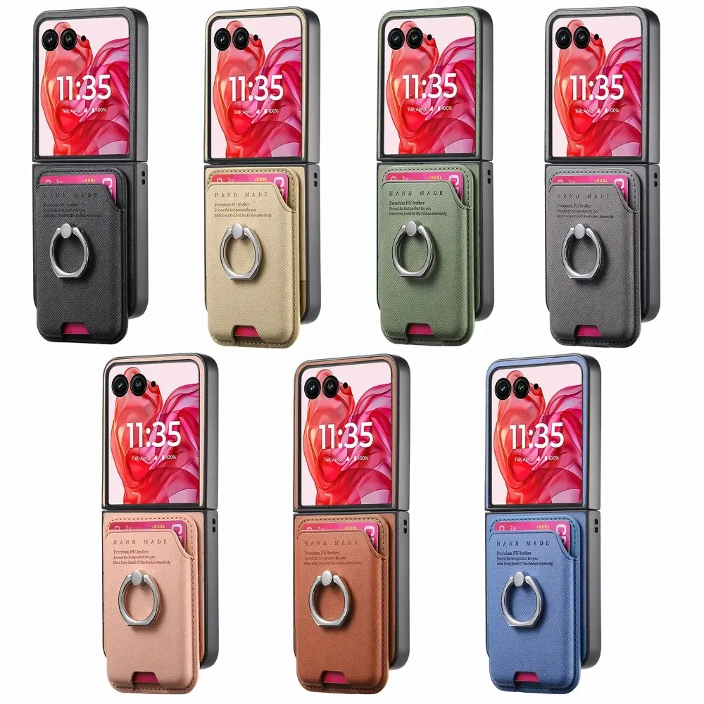 Detachable Magnetic Wallet with Card Holder and Leather Phone Case Cover