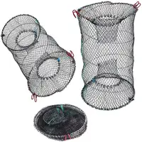 Trap NET Lobster Catcher Pot Round Crab Net Crab Cage Fishing Shrimp Fish Crab Spring Cage Fishing Net