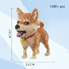 KNEW BUILT Dog Model Mini Building Block Toys Set for Kid Boy Girls Adult Beginner Teddy Hughes Corgi Collie Pet Style Bricks 5