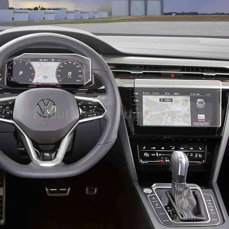 

9H закаленное стекло для защиты экрана Volkswagen Arteon 2021 9,2 дюйма, Автомобильная GPS-навигация, приборная панель радио
