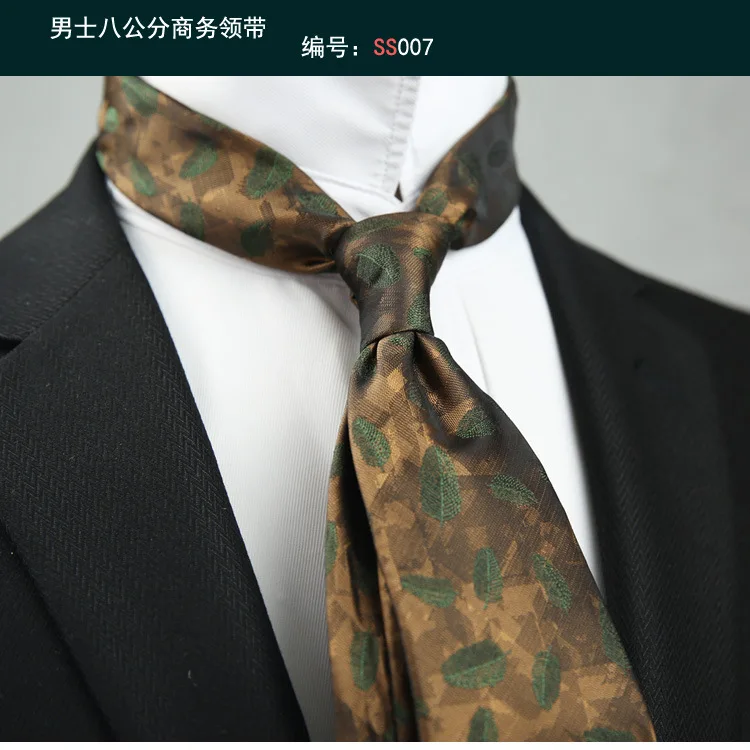 Linbaiway Novelty Floral Print Tie For Men and Women Skinny 8cm Neck Tie For Wedding Party Casual Mens Neckties