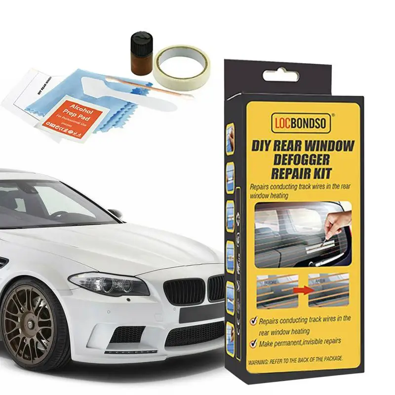 

Rear Window Defogger Repair Kit DIY Quick Repair Conductive Car Rear Window Windshield Defogger Defroster Repair Kit Fixes