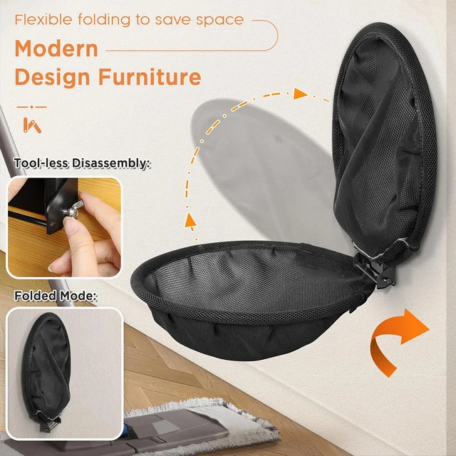 Cat Hammock Wall Mounted Foldable and Stable Breathable Cat Bed for Sleeping, Playing, Climbing and Resting 2