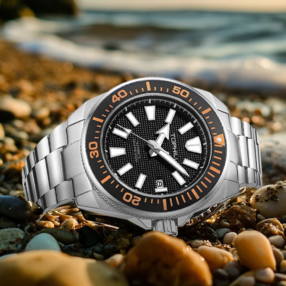 TOPHILL Automatic Mechanical Diving Watch 300M Waterproof Super