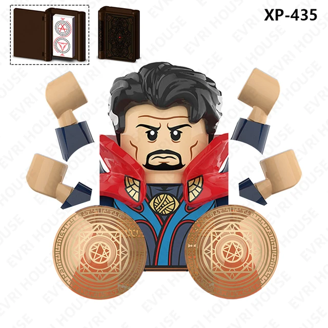 Superhero Strange Multiverse Action Figures Scarlet Witch Mordo Wong Mini Bricks Disney Building Blocks Toys for Children XP435