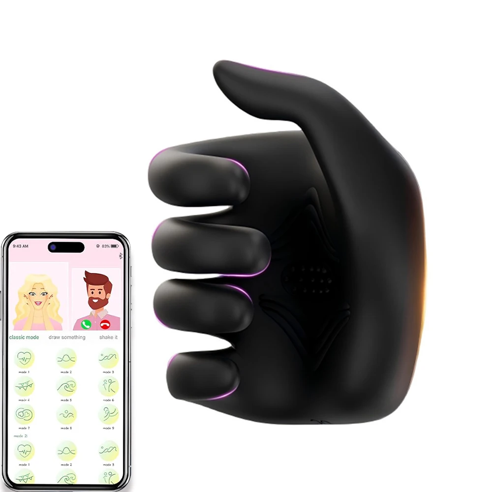 Male Sex Toys Penis Vibrator Male Masturbator 10 Vibrating Modes Finger-Shaped Penis Trainer Adult Sex Toy & Games for Men Women