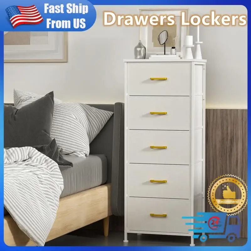 

Drawers Storage Cabinet Living Room Multilayer 5 Drawers Lockers Can Organize Clothing Leather Push-pull Type Storage Cabinet