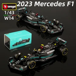 Bburago 1:43 W14 44# Hamilton Mercedes-AMG Petronas F1 Team #63 Russell Alloy Car Die Cast Car Model Competition Vehicles 2023 S
