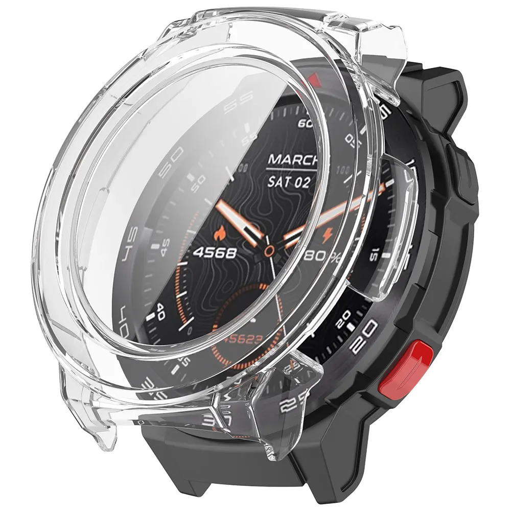Durable PC Watch Case with Tempered Glass Screen Protector and Anti-Scratch Cover