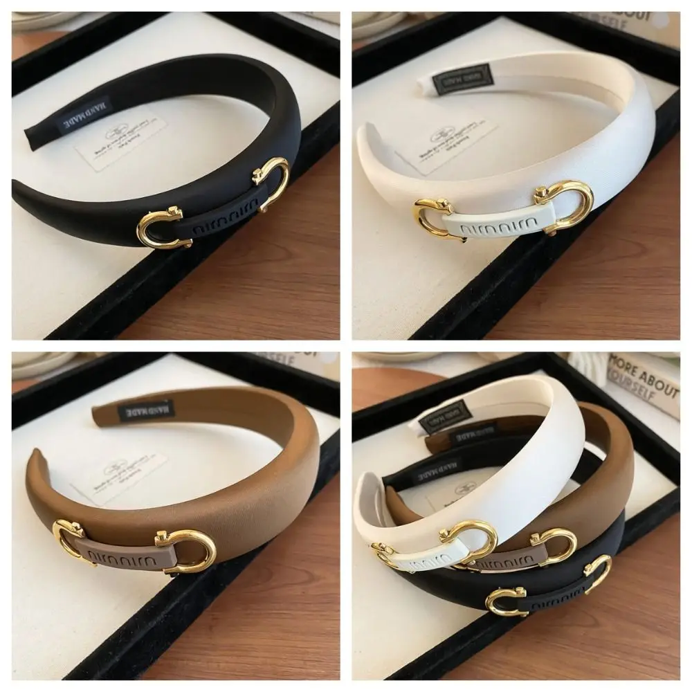 

Cloth Sponge Letter Headband Hair Band Handmade Hair Bands Non-slip Korean Style Accessories Thin-brimmed Hair Hoop Daily