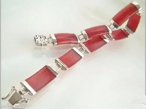 

New Natural Red Fortune White Luck Link Bracelet