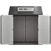 Resin Outdoor Storage Shed With Floor (7 x 7 Ft), Weather Resistant, Gray, Organization for Home/Backyard/Garden Tools 6