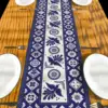 Talavera Floral Bird Mexican Linen Table Runners Mexican Dia De Los Muertos Fiesta Decor Dresser Scarf Party Dining Table Decor 3