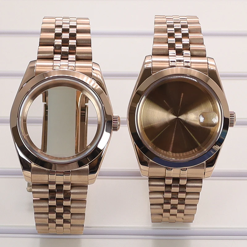 Rose Gold 36mm 40mm Ms. Watch Cases 5-link Bracelet Slide
