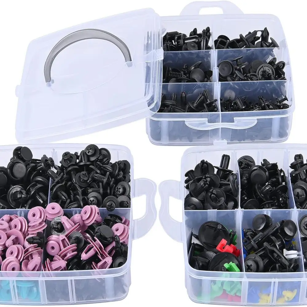 100 pezzi clip in plastica per auto vi di fissaggio corpo push