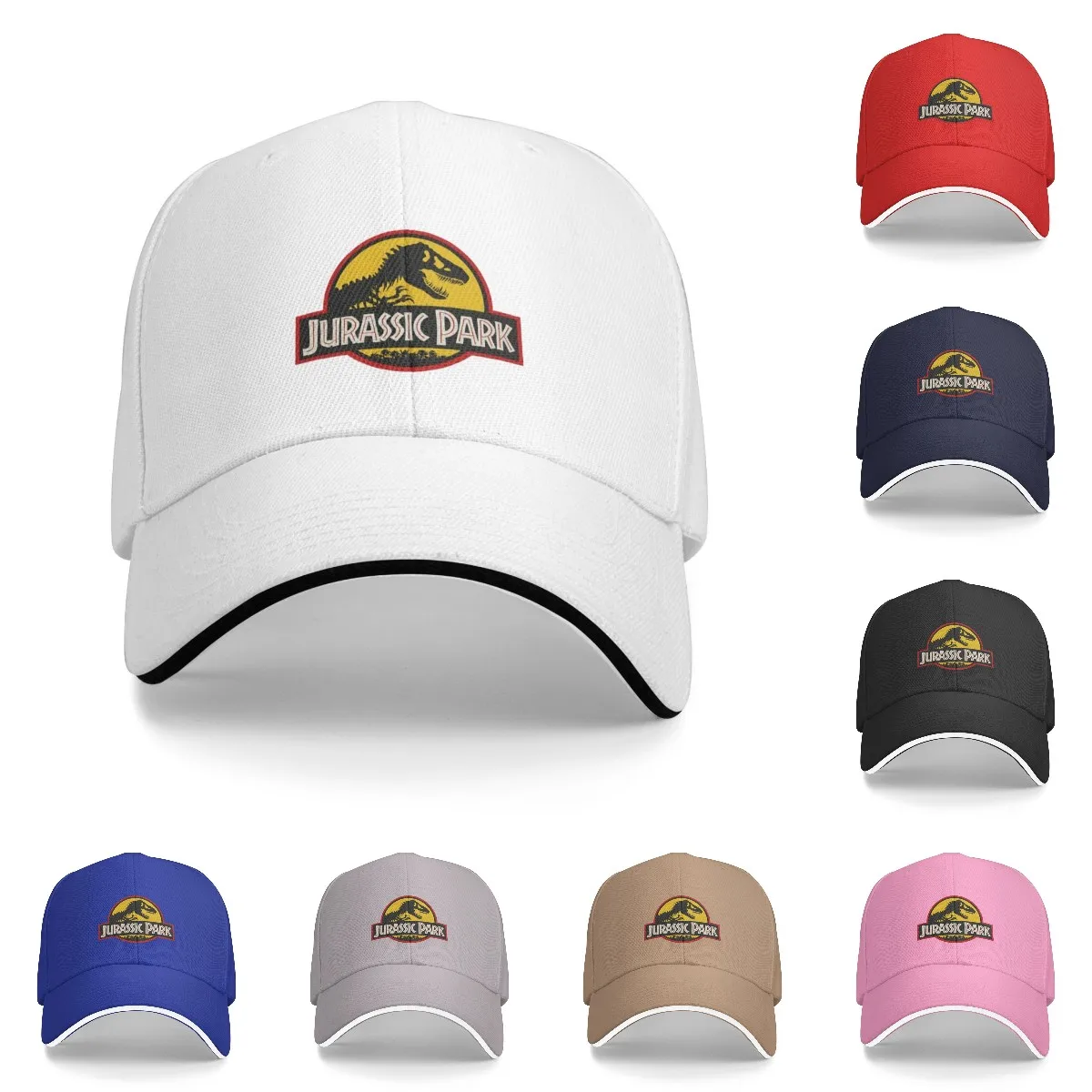 

Jurassic Park Baseball Cap Adjustable Size for Running Outdoor Activities All Seasons Dad Hat Outdoor Sun Hats Golf Hip Hop Caps