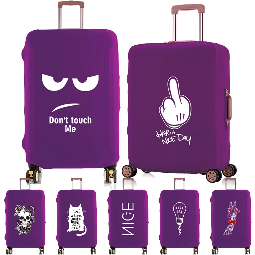 

2023 Travel Suitcase Protective Cover Cute Print Traveling Accessories Elastic Protector Baggage Dust Bag for 18-32 Luggage Case