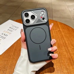 Luxury Magnetic Shockproof Phone Case with Magsafe - Hard Protector Cover - 15Plus 14Plus (Black AA)