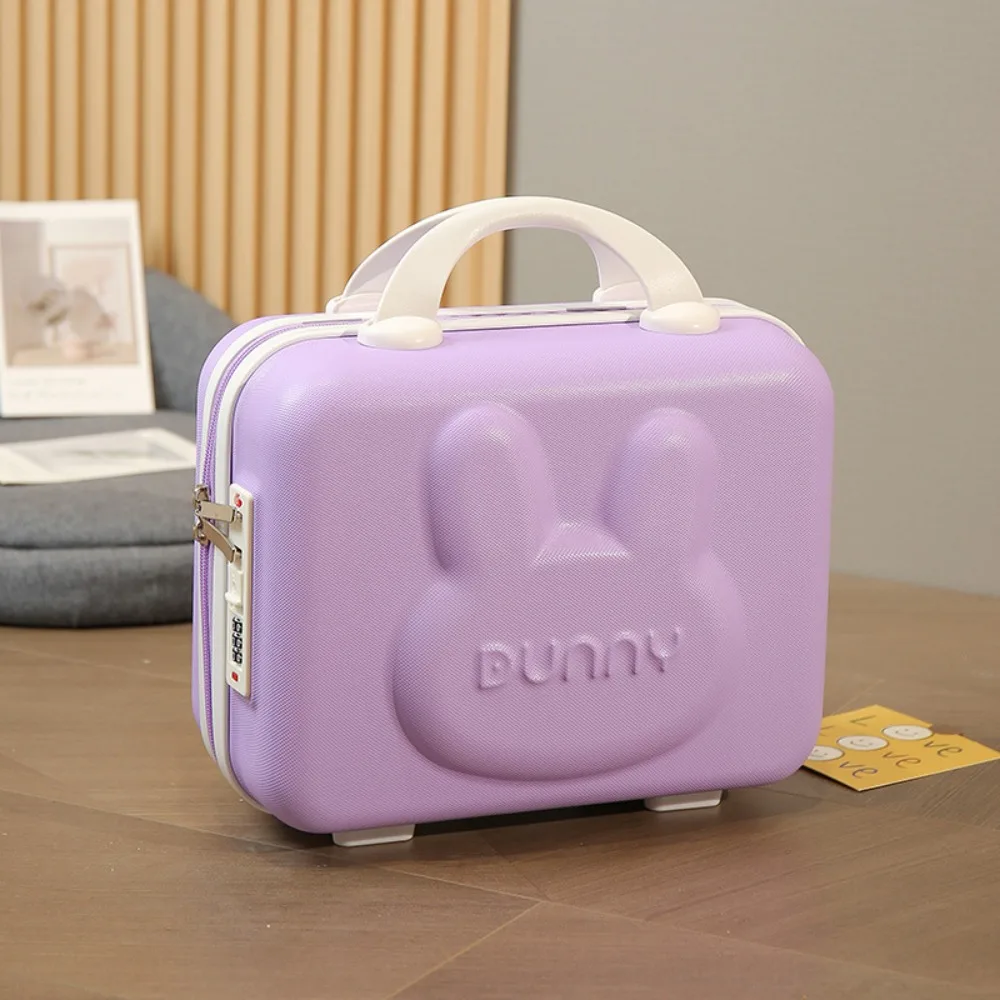 Zipper Hand Carry Suitcase High Quality Cartoon ABS Mini Storage Bag With Handle Kids Luggage Box