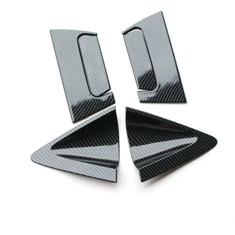 Car Door Lock Cover For Honda HR-V HRV Vezel 2014-Carbon Fiber Chrome ABS Car Door Bowl Handles Cover Trim Protector Sticker Accessories Auto