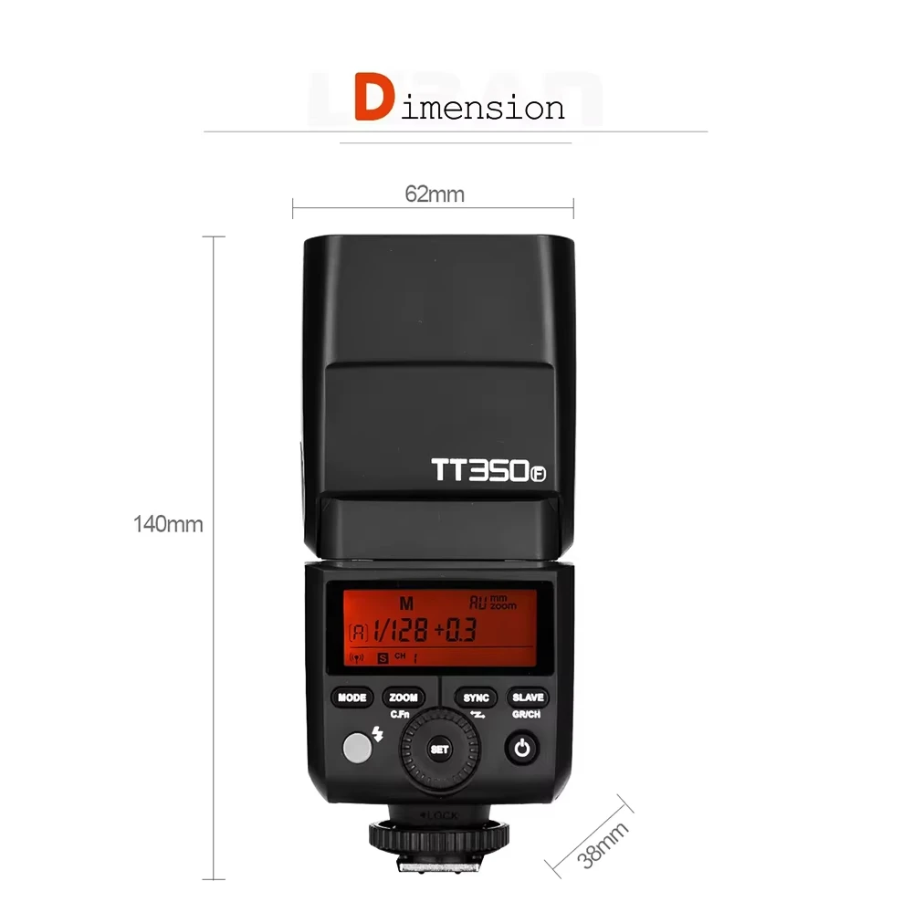 고독스 TT350 카메라 플래시 C/N/S/F/O 휴대용 스피드라이트 HSS TTL 2.4G 무선 플래시 시스템 (, 니콘, 캐논, 올림푸스, 후지 카메라용)