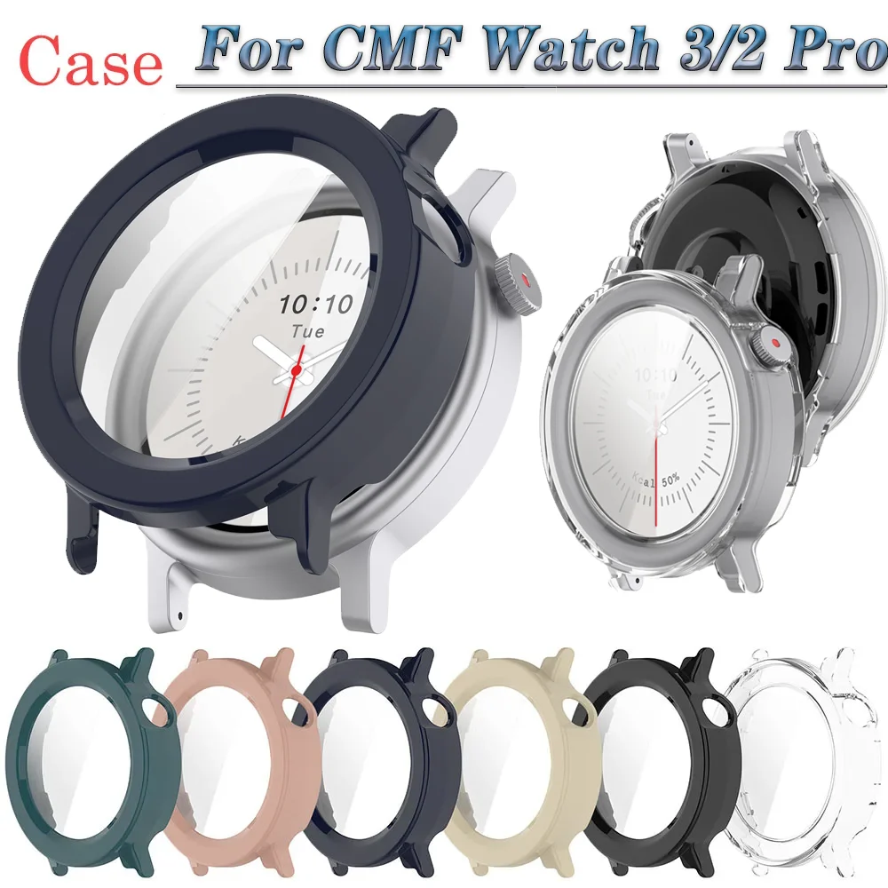 Sleek Hard Bumper Protective Cover with Glass Screen Protector