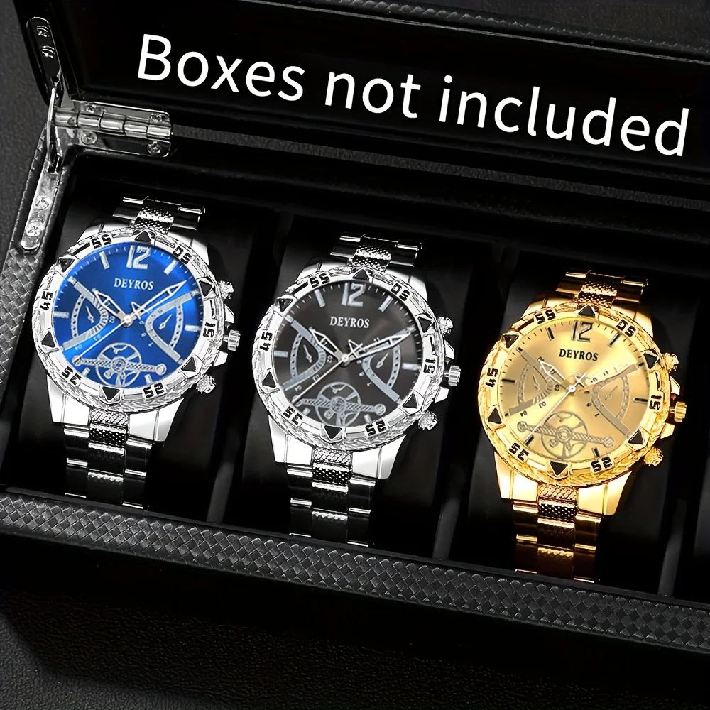 Luxury Men's Quartz Watch Set 6