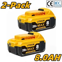 8.0Ah 20V Lithium-Ion Replacement Batteries for Dewalt Cordless Tools - Compatible with DCB200, DCB205, DCB206 & More - Image 3