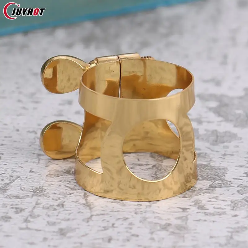 Double Screws Adjust Nickel Plated Alto Saxophone Mouthpiece Ligature Clip Climp Durable Fastener Cap For Alto/Tenor/Soprano Sax