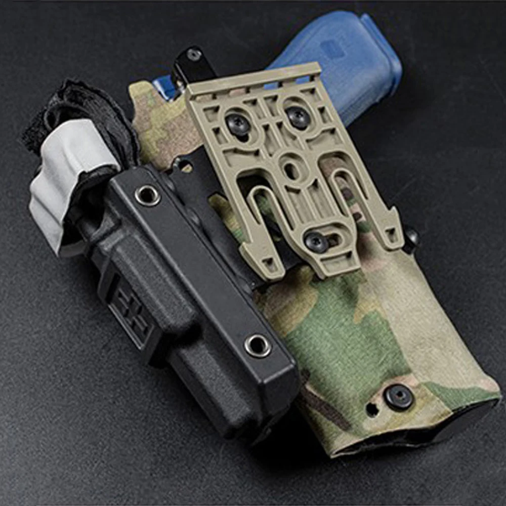 Tactical Holster Adapter For QLS Quick Release System Airsoft Magazine Pouch Tourniquet Carry Extensional Mount Pistol Adapter 5