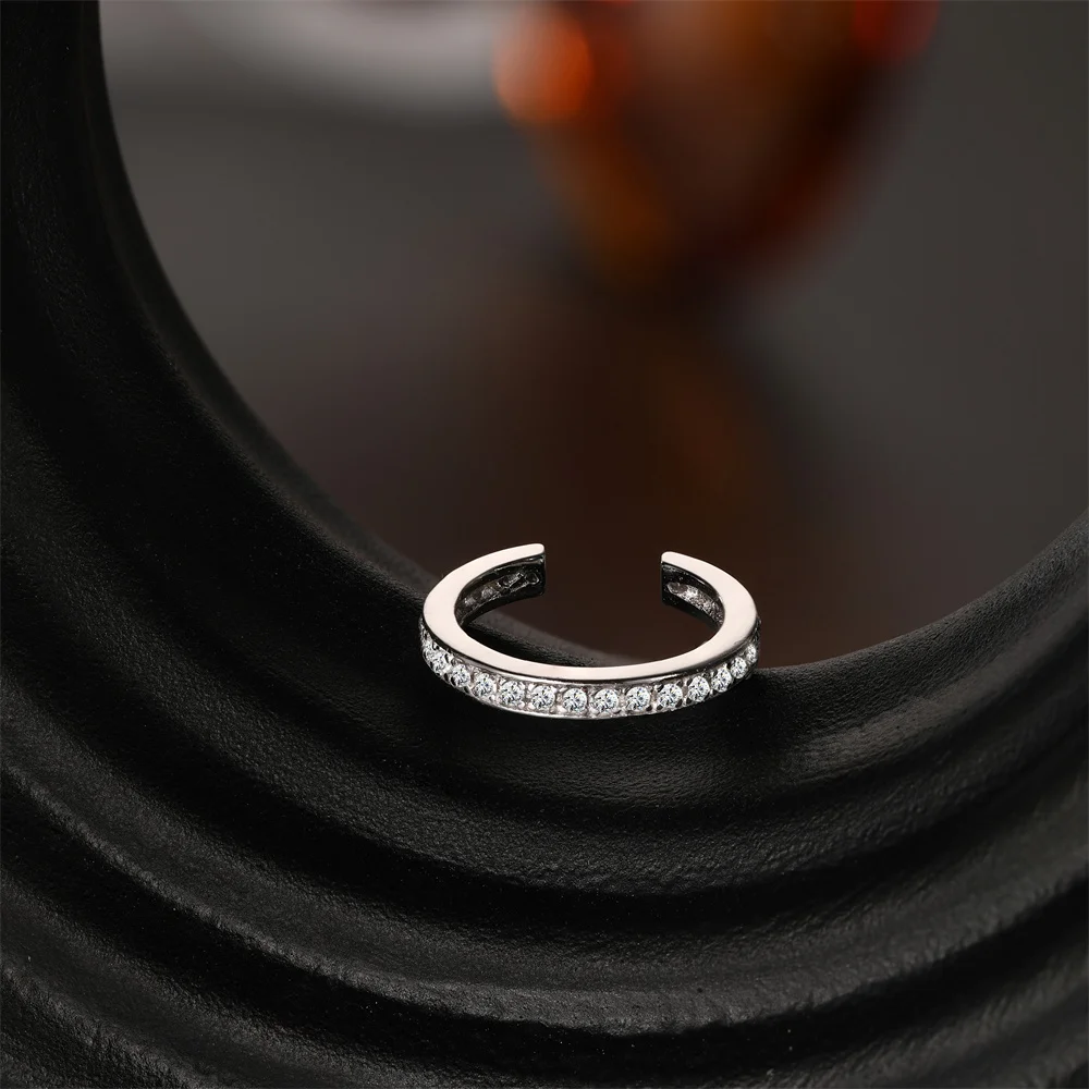 ROXI 1 Stück klassischer Wassertropfen/Augen Moissanit Piercing Flachkopf Faden Ohrring Damen 925 Sterling Silber Edlen Schmuck Geschenke – Detail 7