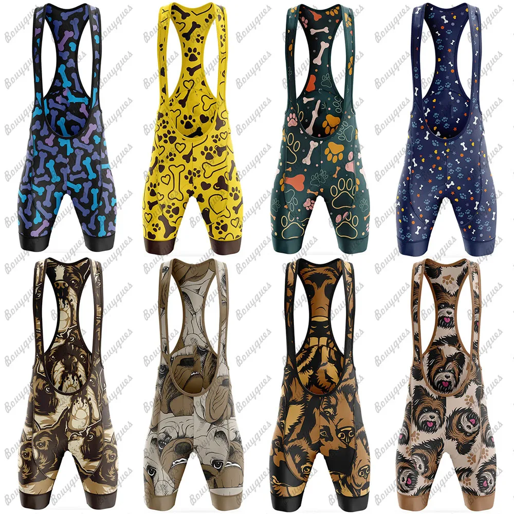 Dog New Cycling Bibs Shorts Mountain Bike Breathable Men's Women Gel Padded Bike Tights Triathlon outdoor sport Bicycle Shorts