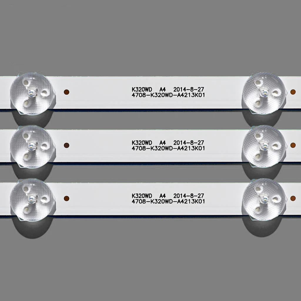 Retroiluminação Led Tiras 4708-k320wd-a4213k01 K320wd a4 Aoc Le32m3570 Le32w234d Daewoo L32r630vke L32s635vke L32s639vke Kit3 Pcs - Imagem 3