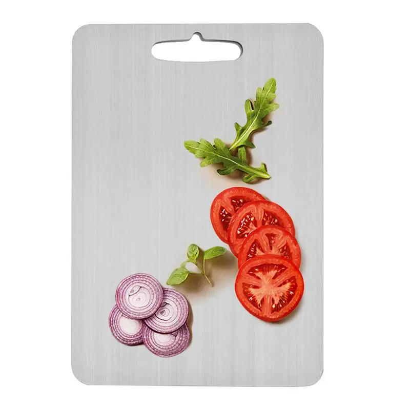Kitchen Titanium Chopping Board 304 stainless steel double-sided food grade cutting board thickened Non Stick Chopping Board