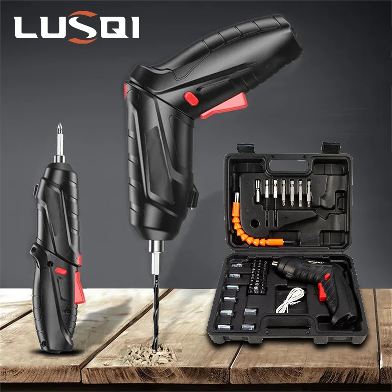 LUSQI 3.6V Electric Screwdriver Set Rechargeable Smart Screwdriver