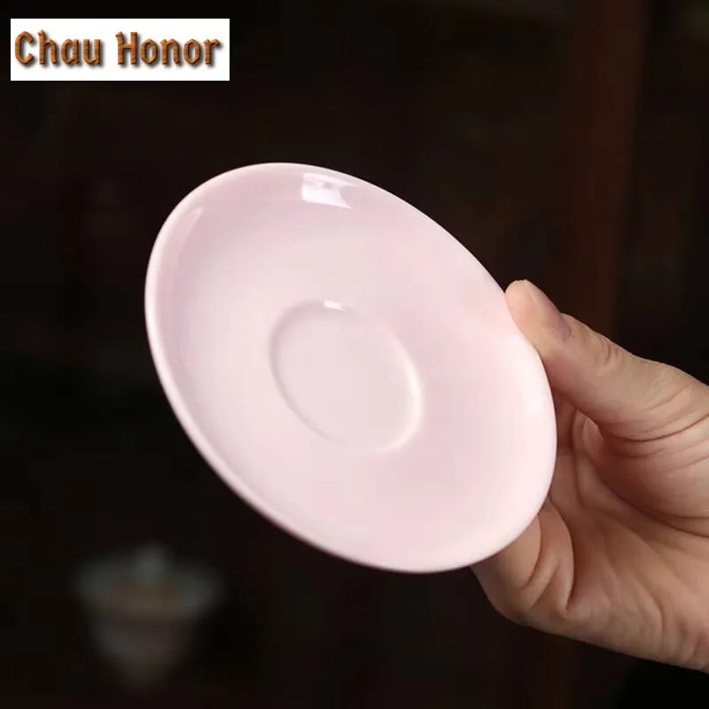 100ml Jade Mud Cherry Powder Coffee Mug With Plate Cappuccino Latte Cup Small Afternoon Tea Mug Cup Saucer Kit Tea Services Gift