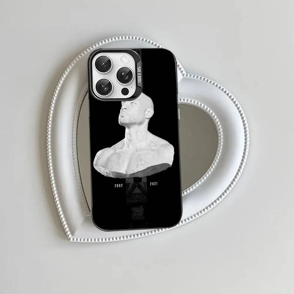 Colorful Matte Phone Case Featuring Rapper B-Booba Design