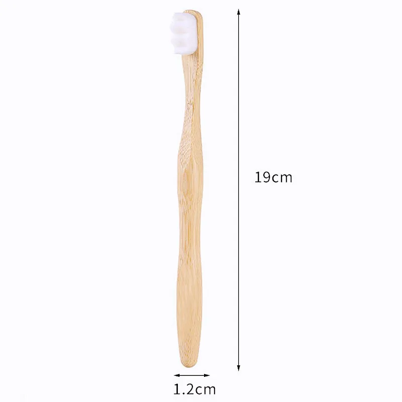 Eco-Friendly Bamboo Handle Dog Toothbrush for Gentle Oral Care and Grooming