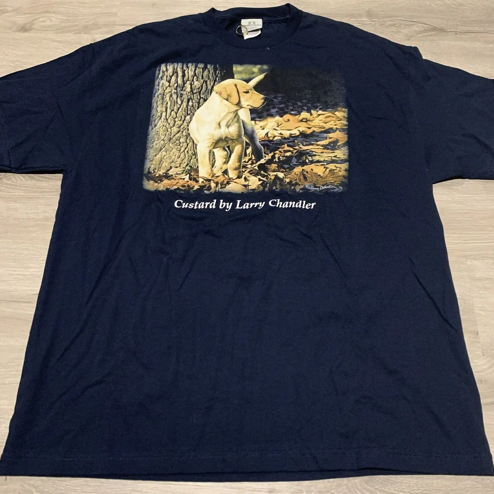 T-Shirt Vintage Labrador Retriever Crema Pasticcera Taglia Xl Cute Puppy 1995
