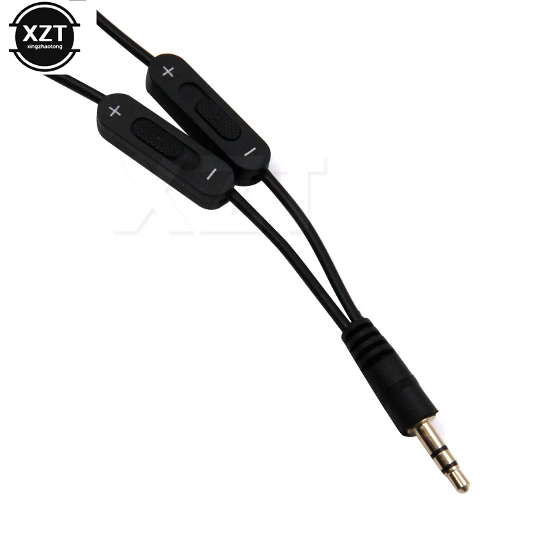 3.5mm Stereo Audio cable Y Splitter Adapter Volume Control Headphone Phone AUX Cable 3.5 jack Splitter Male to 2 Female Jack